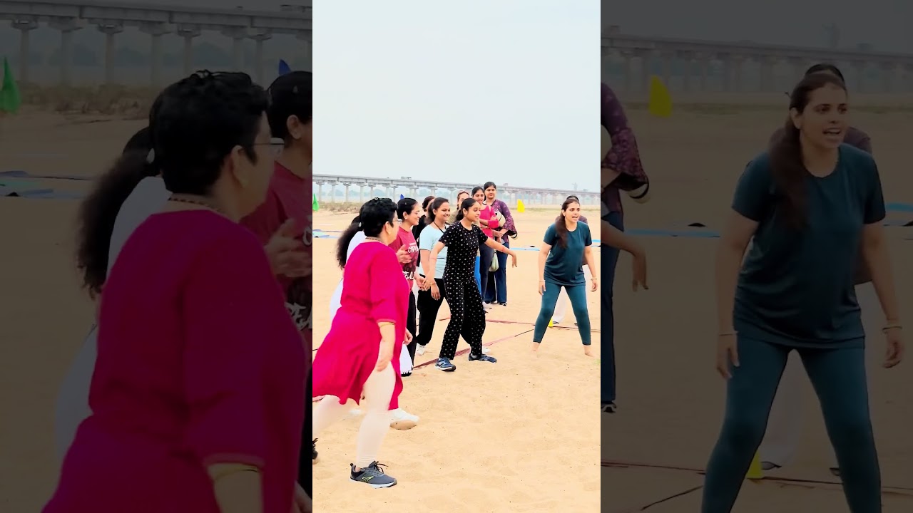 Andhari mundhu paruvu poindhe ☹️ #games #Fitness #kabaddi #ladies Strength #get together