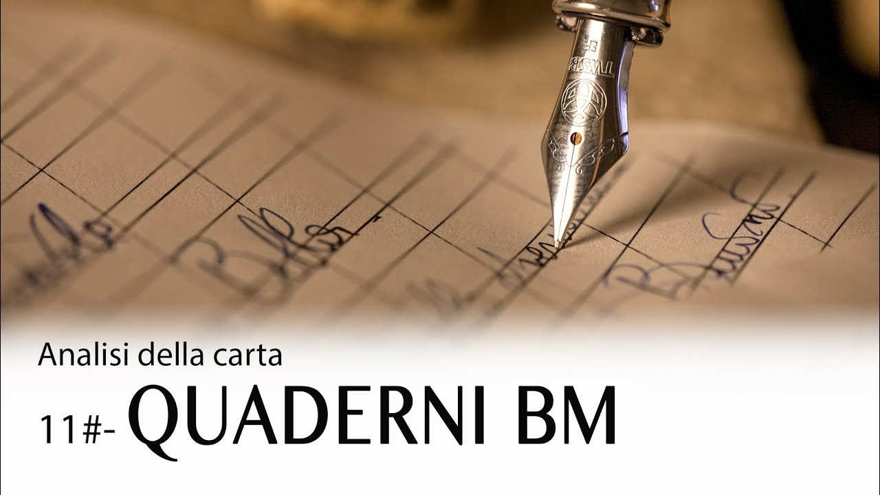 11 Carta e scrittura BM quaderno prova stilografica