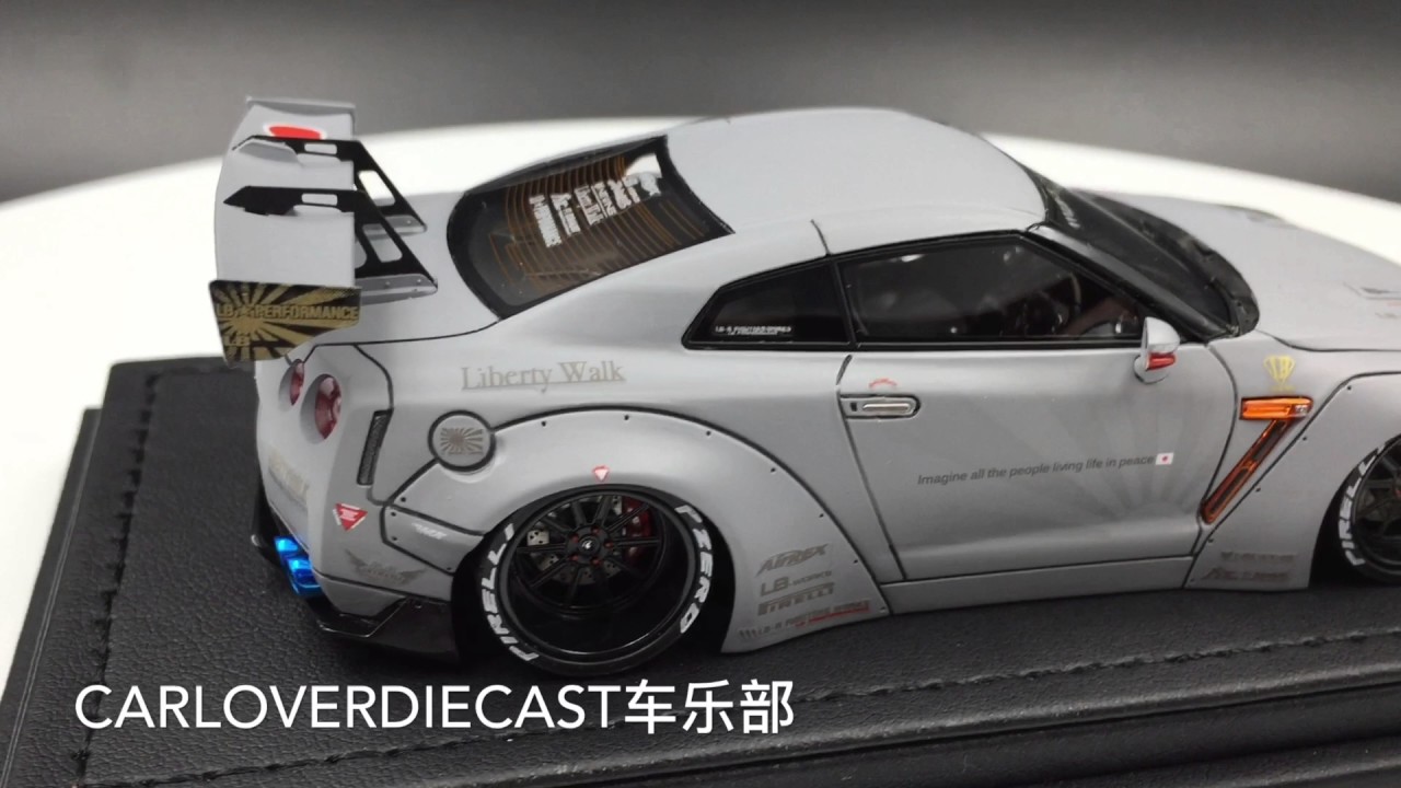 (Ignition Model) Nissan LB-Works GT-R (R35) Mat Gray Resin Scale 1:43  (IG0786)