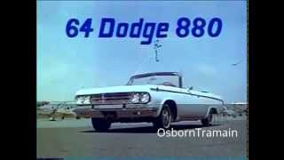 1964 Dodge 880 Convertible Commercial - Virgil Exner Styling Revised