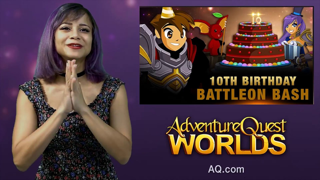 AdventureQuest Worlds 10th Birthday!