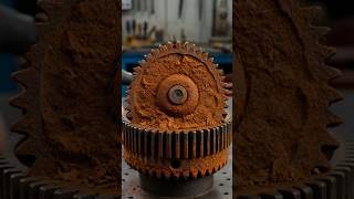 Satisfying Rusty Bicycle Gear Clean-Smooth foam Restoration!#rustremoval#satisfying#satisfyingvideo