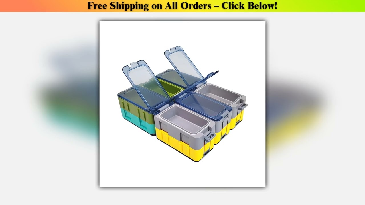 15pcs Fishing Tackle Bait Storage Boxes Portable Lure Hook Organizer Mini Utility Lures Fishing Box