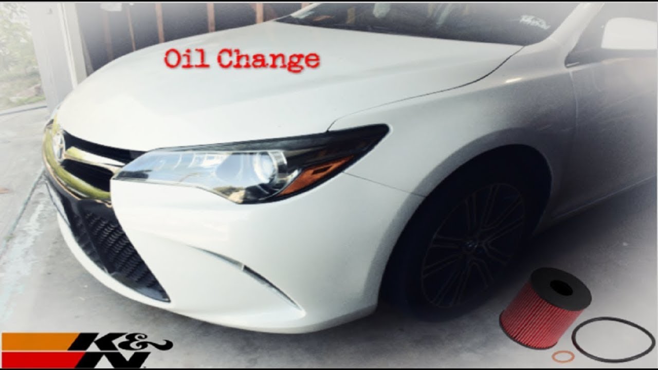 2016 Toyota Camry Oil Change - YouTube