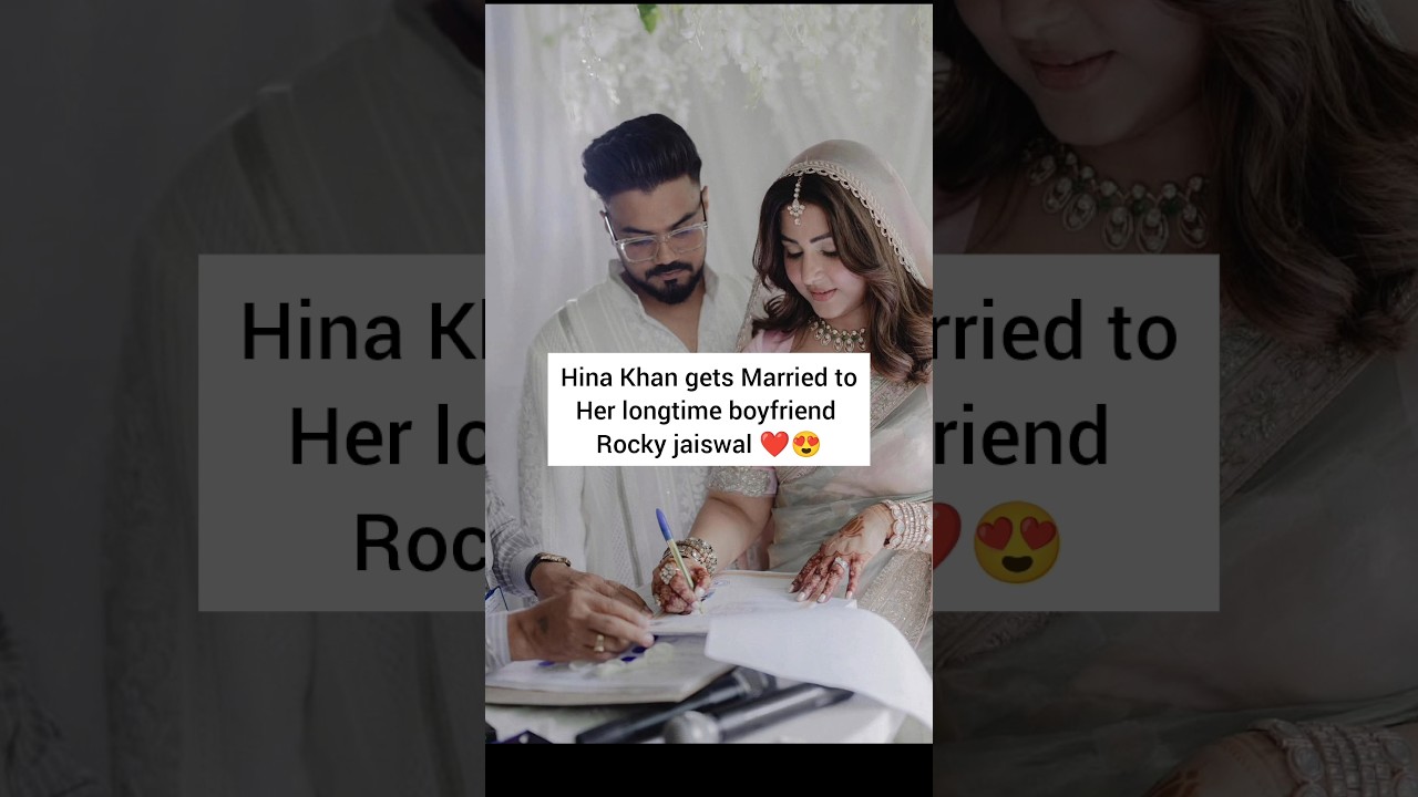 realhinakhan's heartfelt post for boyfriend Rocky Jaiswal is filled with  gratitude as she thanks him for his unwavering support and care during her  cancer battle. Their bond is truly inspiring. 💖 #hinakhan #, image size:1280x720