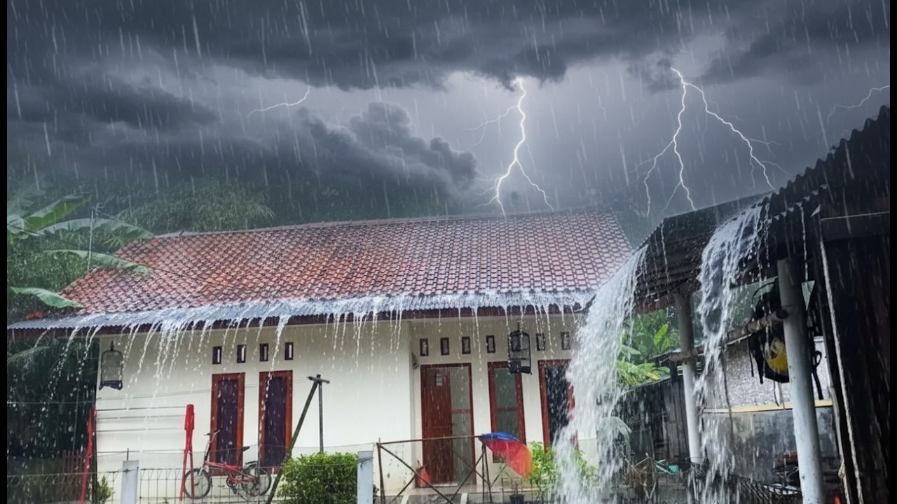 Soft Village Rain Morning | Calm Countryside Ambience for Relaxation and Focus