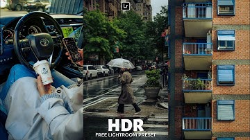 HDR Lightroom Preset | Lightroom Mobile Preset Free DNG | lightroom tutorial  | lightroom preset