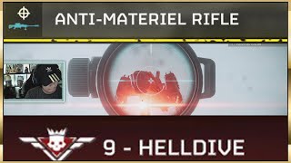 30% MORE DAMAGE for the Sniper Rifle ! - SOLO HELLDIVE with the Anti-Material-Rifle