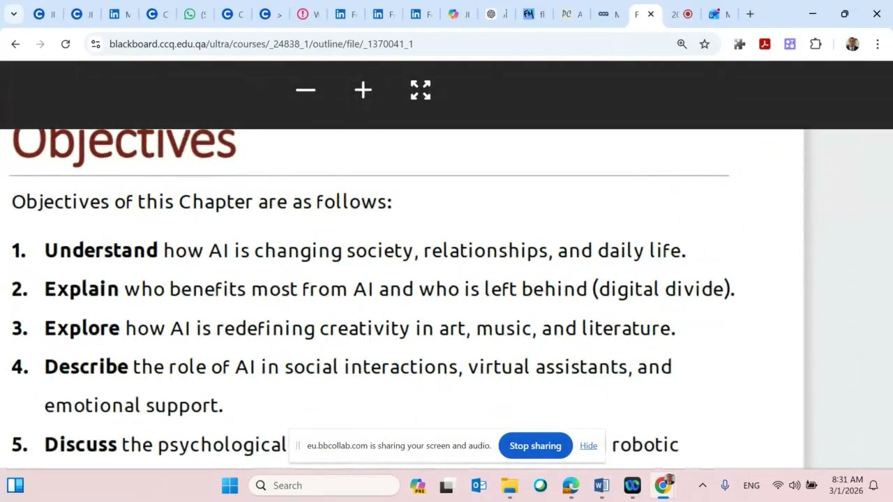 2026_03_01_ AI and Society 20352 موسى العقلة ربيع 2026 فصل سابع التأثير الاجتماعي للذكاء الاصطناعي
