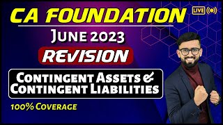 Chapter 1 - CA Foundation Accounts | Contingent Assets & Contingent Liabilities |CA Hardik Manchanda