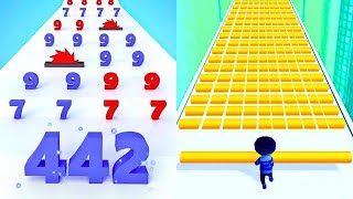 Number Master VS Roof Rails  Satisfying Mobile Game Big Freeplay Top Gameplay Walkthrough Android screenshot 1