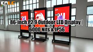 86-inch P2.9 Outdoor LED Display | 6000 Nits & IP56