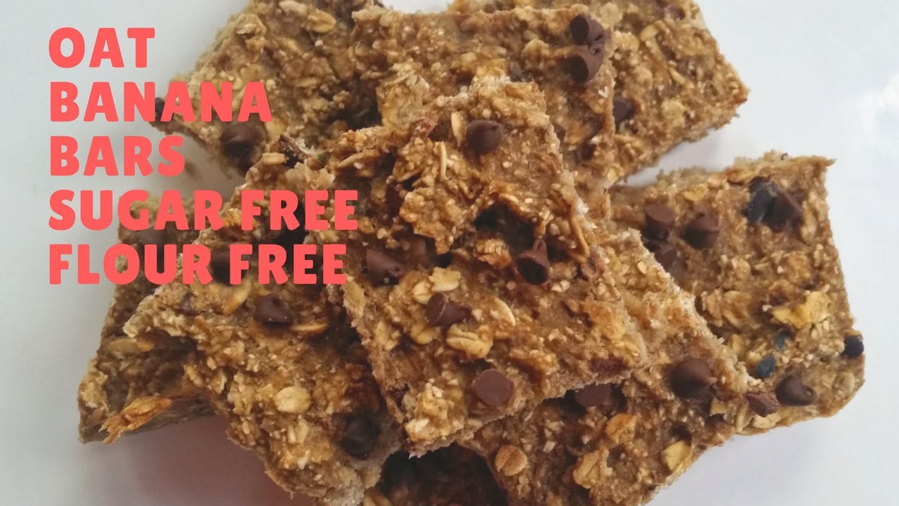 Banana oat apple bars no sugar, no flour, but lots of taste! YouTube