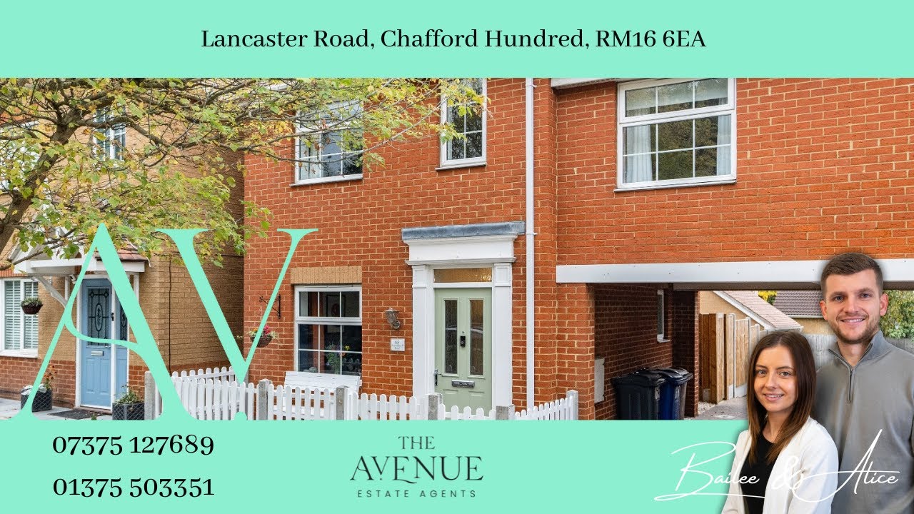 Welcome to Lancaster Road, Chafford Hundred, RM16 6EA