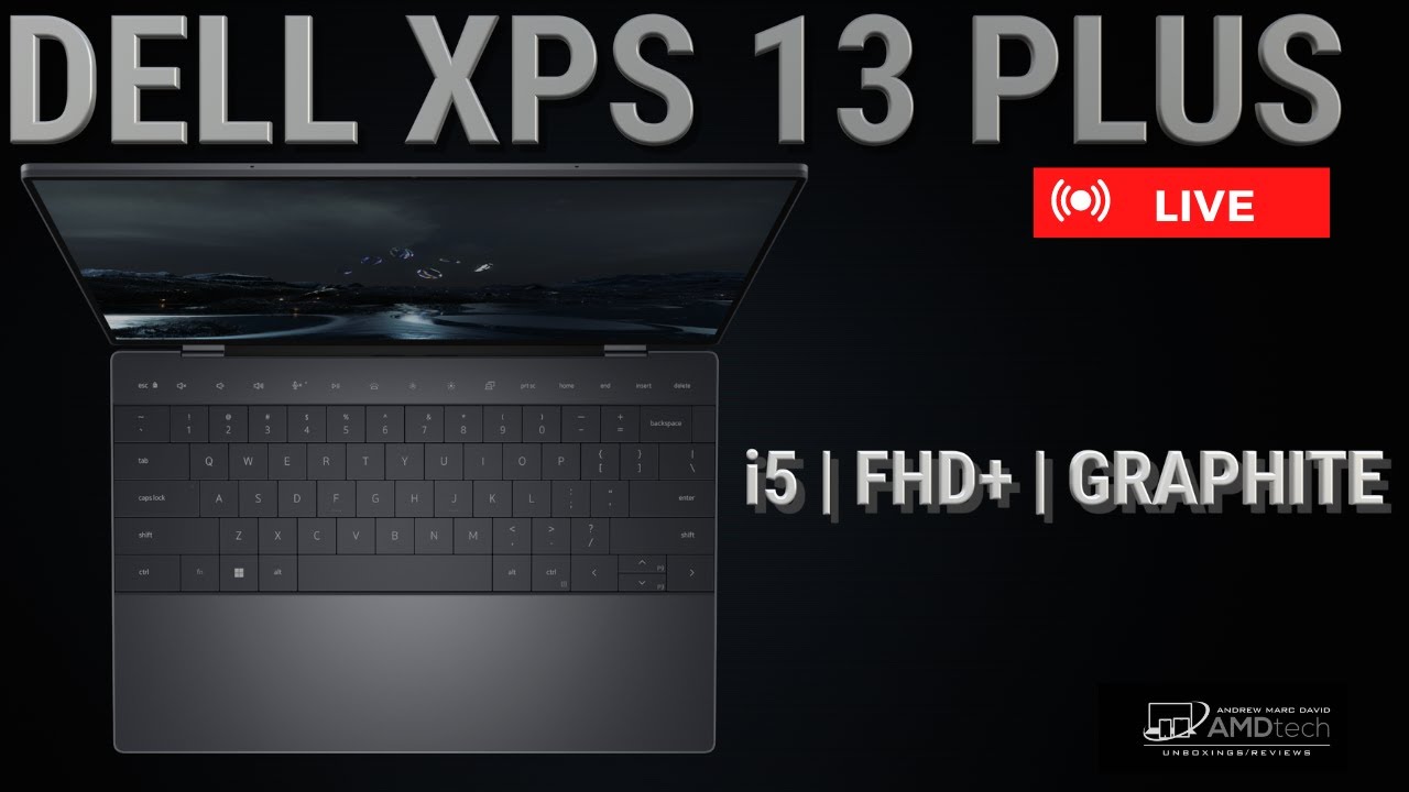 Dell XPS 13 Plus (Core i5 FHD+ Graphite): Live Unboxing - YouTube