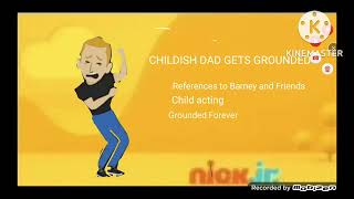 Nick Jr. Childish dad gets grounded curriculum board (FAKE)