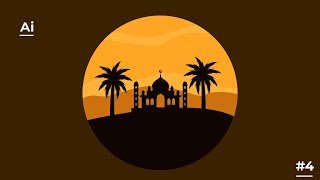 Ramadan Concept  vector Illustration  in Adobe Illustrator CC screenshot 2