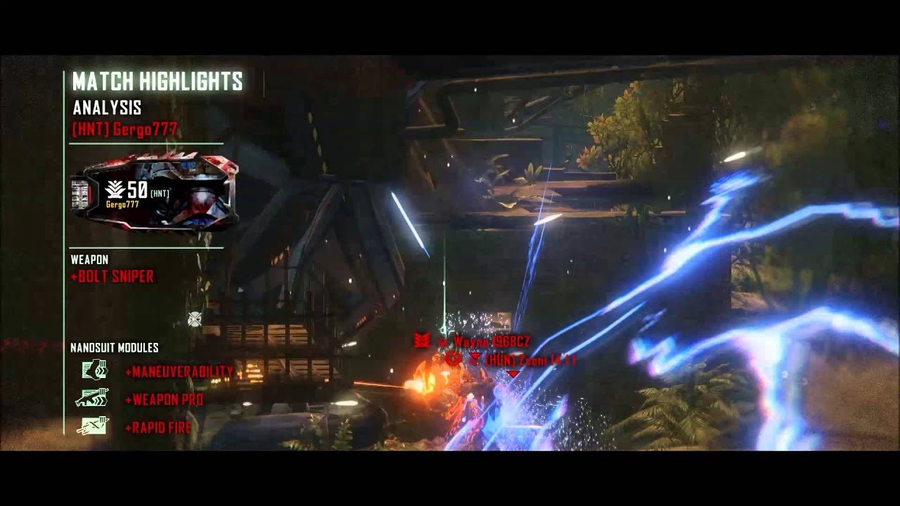 Crysis 3 Triple kill with 1 Bolt Sniper bullet YouTube