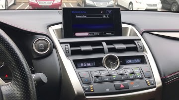 Remove Old Phone and Pair New Phone Lexus NX 200t
