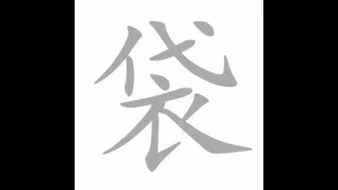 how to write chinese 袋丨Chinese stroke order中文汉字笔顺动画