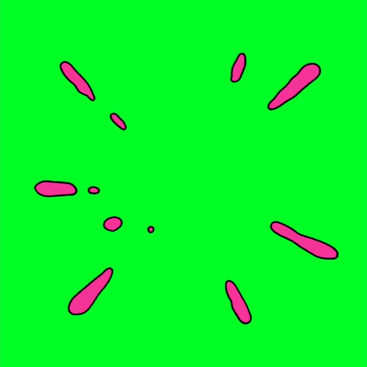 Animated Splash Green Screen Effect Full HD