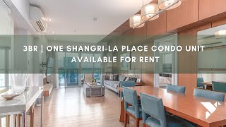 3BR Luxurious Condo for Rent | One ShangriLa Place | Ortigas Center | Panoramic Views!