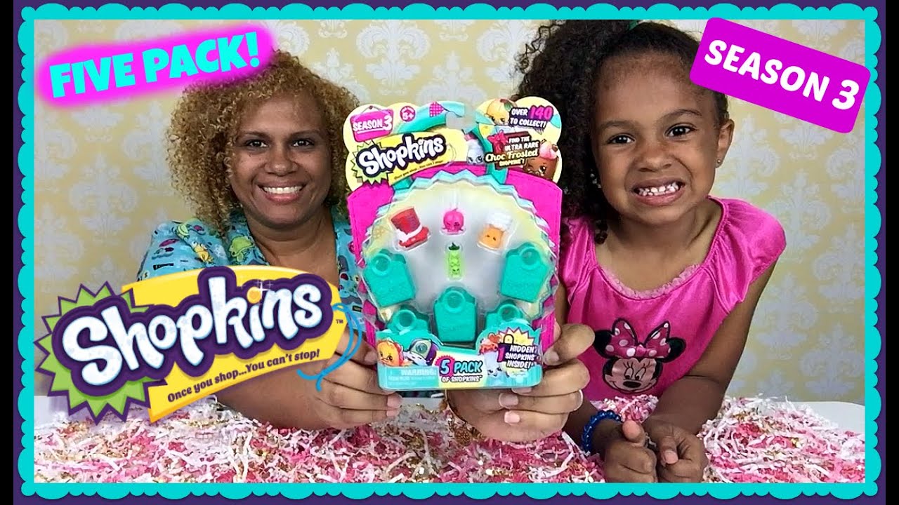 SHOPKINS SEASON 3 ~ FIVE PACK ~ Opening ~ ULTRA RARE ~ Gabriella Damaris Show