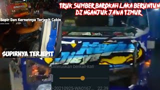 Truk Sumber Barokah Laka Di Nganjuk Jawa Timur