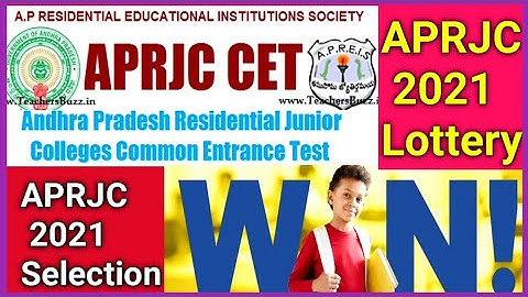 APRJC 2021 Notification|APRJC 2021|APRJC Application Process 2021|APRJC Lottery based Selection