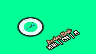 Analog-Clock using HTML | CSS | JavaScript