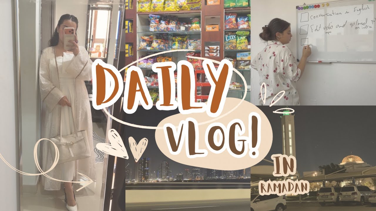 يومي برمضان ويوم عطلتي سوا ✨🌸🌙.