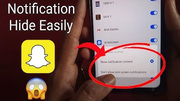 How To Get & Hide Snapchat Notification On Lock Screen ( Working 100% )