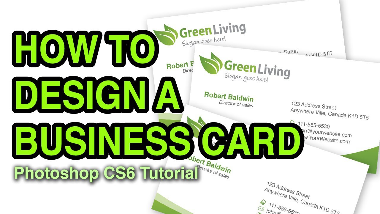 ขนาดนามบัตร มาตรฐาน photoshop  Update  How to Design a Business Card in Photoshop - Photoshop Tutorial