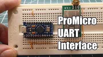 Simple ProMicro UART Interface / FlashForth / LoRa