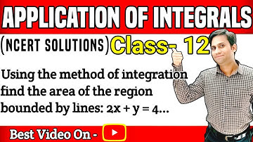 Using the method of integration find the area of the region bounded by lines: 2x + y = 4, 3x – 2y =
