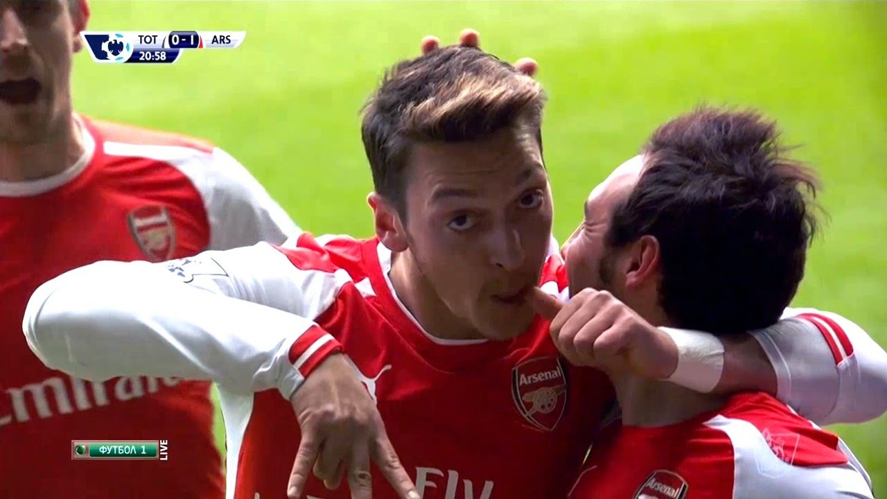 Image result for ozil 14/15 spurs goal