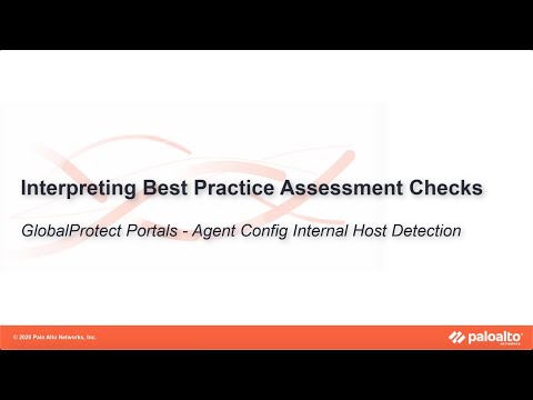 GlobalProtect Portals - Agent Config Internal Host Detection - Interpreting BPA Checks - Network