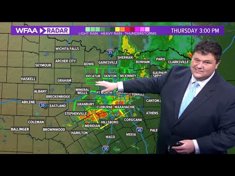DFW weather: Tracking severe weather on Thursday - YouTube