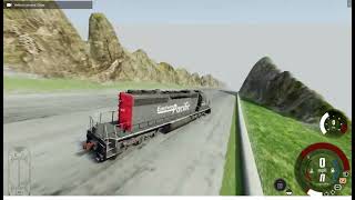 BeamNG.drive Surviving Crash 2.0 in a Locomotive