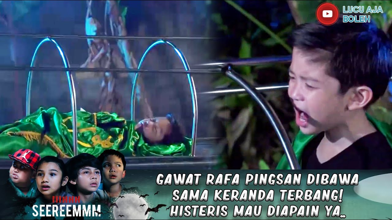 GAWAT RAFA PINGSAN DIBAWASAMA KERANDA TERBANG! HISTERIS MAU DIAPAIN YA. - IH SEREM