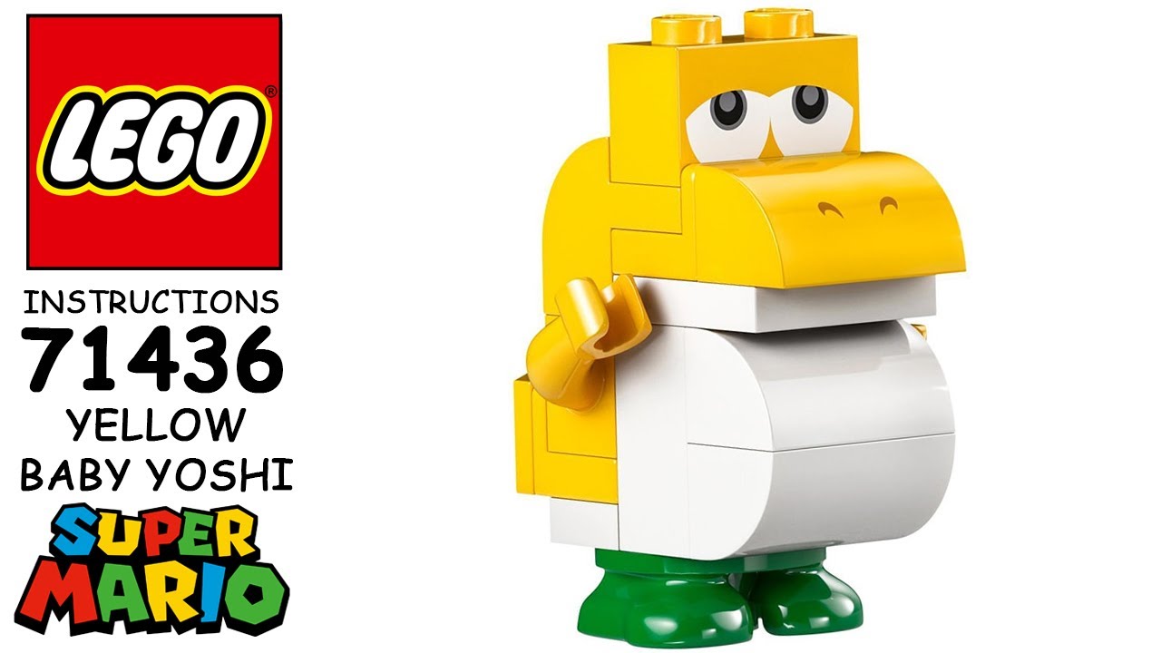3D LEGO instructions 🔥 Yellow Baby Yoshi Figure 🔥 71436 🔥 LEGO