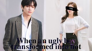 𝐖𝐡𝐞𝐧 𝐚𝐧 𝐮𝐠𝐥𝐲 𝐛𝐨𝐲 𝐭𝐫𝐚𝐧𝐬𝐟𝐨𝐫𝐦𝐞𝐝 𝐢𝐧𝐭𝐨 𝐡𝐨𝐭 | taehyung oneshot