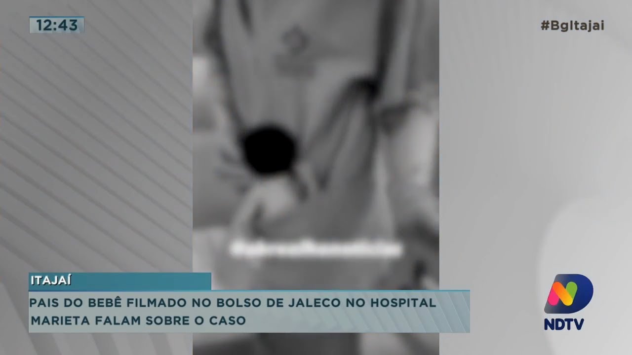 Pais do bebê filmado no bolso de jaleco no hospital Marieta falam sobre o caso