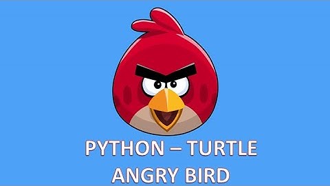 🐥🦜angry bird🦜🐥🐍 python turtle programming #pythoncodingstatus #shorts #treanding