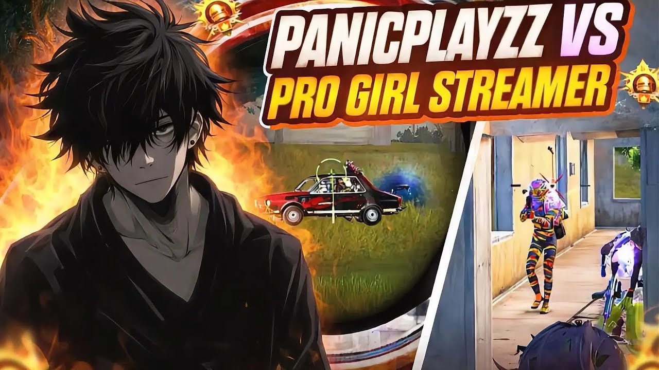 PANICPLAYZZ VS PRO GIRL STREAMER 🥵‼️ I PHONE 13 | BGMI | PUBG MOBILE 