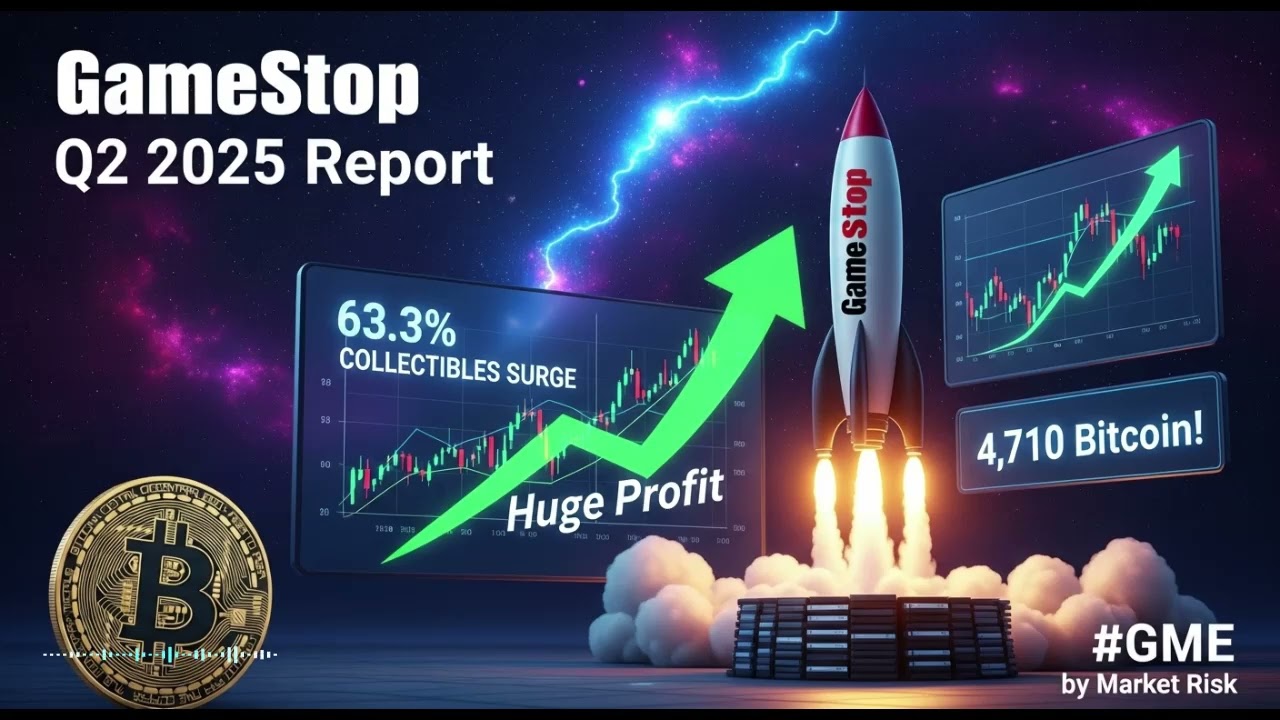 GameStop Q2 2025 Report: Huge Profit, 63.3% Collectibles Surge & 4,710 Bitcoin! 