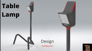 Table LAMP design in solidworks | solidworks tutorial | product designing tutorial.