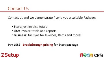 QuickBooks Zoho CRM Integration