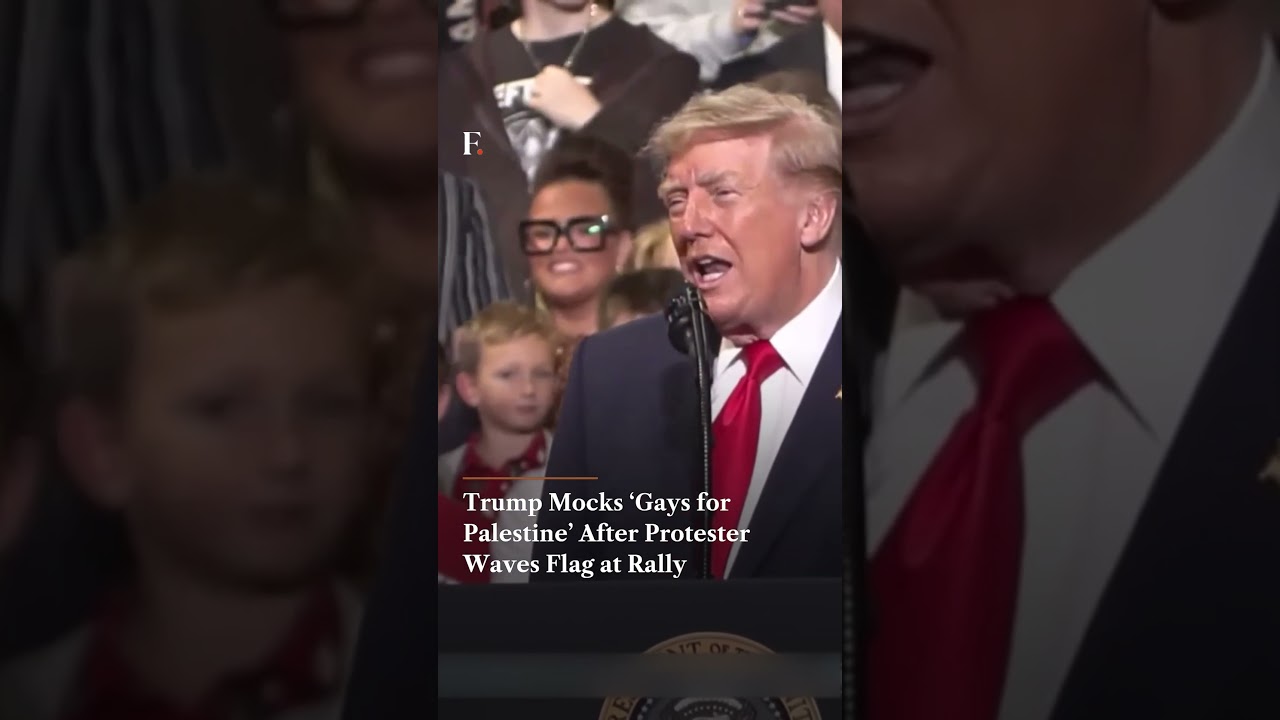 Trump Mocks ‘Gays for Palestine’ After Protester Waves Flag at Rally | N18G thumbnail