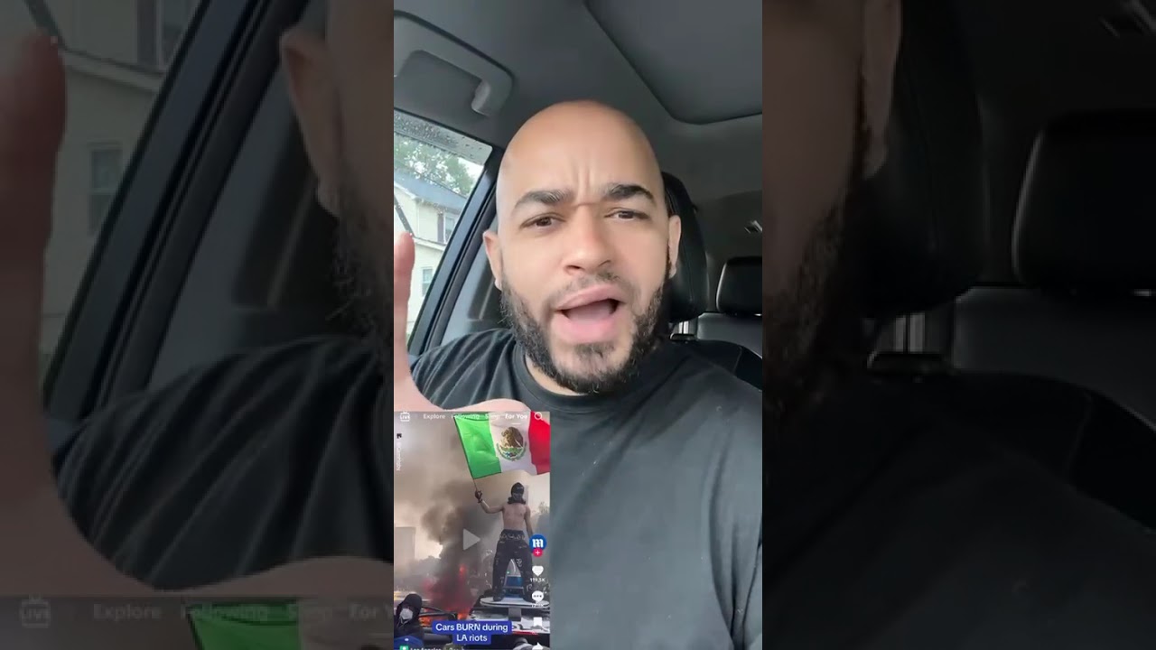 Mexican Flag At LA Riots 